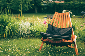 havestol i tr� keramisk coatet